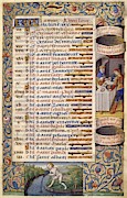 'Book of hours of King Charles VIII of France' - 1494 - FOL 1R. Drawing by Maitre de Jacques de Besancon -fl 1478-1500- 'Book of hours of King Charles VIII of France' - 1494 - FOL 1R. Drawing by Maitre de Jacques de Besancon -fl 1478-1500-