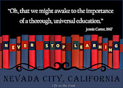 Books Never Stop Learning Digital Art by Lisa Redfern