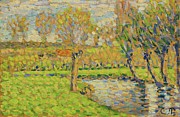 Bords De Lepte A Eragny Painting by Camille Pissarro Bords De Lepte A Eragny Painting by Camille Pissarro