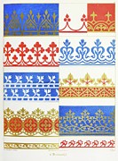 Bordures Painting by Augustus Pugin