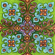 Botanical Mandala 4 Painting by Amy E Fraser
