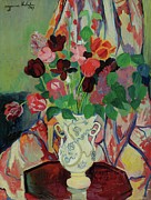 Bouquet De Tulipes Painting by Suzanne Valadon Bouquet De Tulipes Painting by Suzanne Valadon