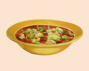 Bowl of Soup Drawing by CSA Images Bowl of Soup Drawing by CSA Images