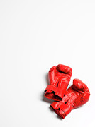 Boxing Gloves On White Background Photograph by Peter Dazeley