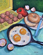 Breakfast Painting by Jeff Dickson