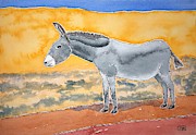 Burro Lore Painting by John Klobucher Burro Lore Painting by John Klobucher