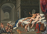 Carlo Saraceni -Venice ca.1579 - 1620-. Venus and Mars -ca. 1600-. Oil on copper. 39.5 x 55 cm. Painting by Carlo Saraceni -c 1579-1620-