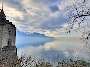 Castle on Lake Geneva Photograph by Andrea Whitaker Castle on Lake Geneva Photograph by Andrea Whitaker