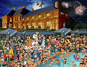 Castle Wedding Painting by Francois Ruyer