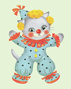 Cat Clown Drawing by CSA Images Cat Clown Drawing by CSA Images