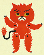 Cat Puppet Drawing by CSA Images Cat Puppet Drawing by CSA Images