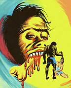 Caveman With Bloody Mouth and Bone Drawing by CSA Images Caveman With Bloody Mouth and Bone Drawing by CSA Images