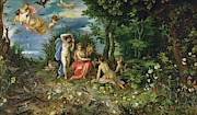 Ceres and the Four Elements, personages by H. van Balen. 1604. Copper, 42 x 71 cm Inv. 815. Painting by Jan Brueghel the Elder -1568-1625- Ceres and the Four Elements, personages by H. van Balen. 1604. Copper, 42 x 71 cm Inv. 815. Painting by Jan Brueghel the Elder -1568-1625-