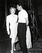 CHARLTON HESTON and MARLENE DIETRICH in TOUCH OF EVIL -1958-. Photograph by Album