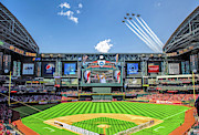 Chase Field Arizona Diamondbacks Baseball Ballpark Stadium Painting by Christopher Arndt