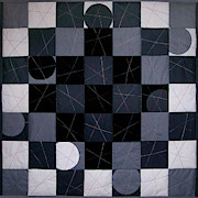 Checkers and Pick-up-sticks Tapestry - Textile by Pam Geisel