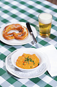 Cheese Soup With Beer And Pretzel Digital Art by Judith Haeusler