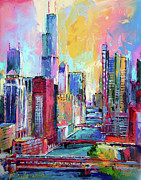 Chicago 3 Painting by Richard Wallich
