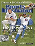 Chicago Cubs Manager Lou Piniella And Alfonso Soriano Sports Illustrated Cover Photograph by Sports Illustrated