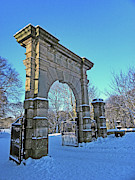 CHORLEY. Gates In The Snow Photograph by Lachlan Main