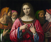 Christ Among The Doctors By Bernardino Luini Painting by Bernardino Luini