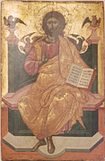 Christ Enthroned, 1664 Painting by Emmanuel Tzanes