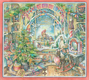 Christmas Toy Shop Painting by Kim Jacobs