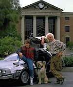 CHRISTOPHER LLOYD and MICHAEL J. FOX in BACK TO THE FUTURE PART II -1989-. Photograph by Album