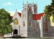 City Church Drawing by CSA Images
