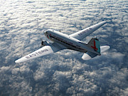 Classic Eastern Air Lines DC-3 Digital Art by Erik Simonsen