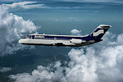 Classic Southern Airways DC-9 Mixed Media by Erik Simonsen Classic Southern Airways DC-9 Mixed Media by Erik Simonsen