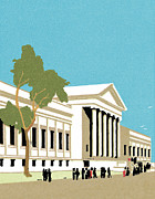 Classic Style Building Drawing by CSA Images Classic Style Building Drawing by CSA Images