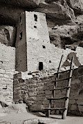 Cliff Palace Tower at Mesa Verde National Park - Sepia Photograph by Gregory Ballos Cliff Palace Tower at Mesa Verde National Park - Sepia Photograph by Gregory Ballos