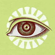 Closeup of an Eye Drawing by CSA Images