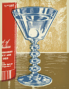 Cocktail Glass Drawing by CSA Images Cocktail Glass Drawing by CSA Images
