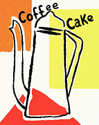 Coffee cake Drawing by CSA Images Coffee cake Drawing by CSA Images