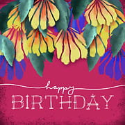 Collage Florals Birthday 2 Mixed Media by Rachel Watson Pattern