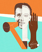 Collage of Faces and Hands Drawing by CSA Images Collage of Faces and Hands Drawing by CSA Images