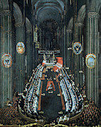 concluding session of the Council of Trento 1563, painted in 1711 by Nicolo Dorigati, Detail, 16... Painting by Nicolo Dorigati -fl 1689-1736-