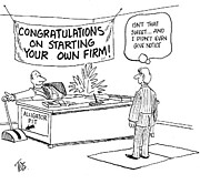 Congratulations On Starting Your Own Firm Drawing by Andrew Toos