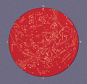 Constellation Diagram Drawing by CSA Images Constellation Diagram Drawing by CSA Images