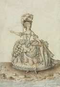 Costume Study For Opera Singer Drawing by Jean Michel Moreau The Younger Costume Study For Opera Singer Drawing by Jean Michel Moreau The Younger