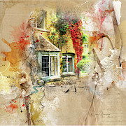 Cotswolds Cottage Lights Digital Art by Nicky Jameson