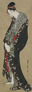 Courtesan, Edo Period Painting by Hokusai