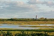 Cove Head Lighthouse across Wetlands Photograph by Douglas Wielfaert