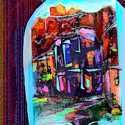 Cyan Skies Mixed Media by Zsanan Studio