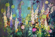 Darkening Garden, Chelsea, 2019 Painting by Ann Oram