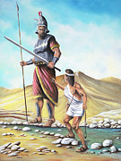 David Goliath Painting by Geno Peoples