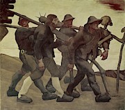 Death Dance of 1809. Oil on canvas -1906-1908-. Painting by Albin Egger-lienz Albin Egger-lienz