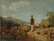 Der Hagestolz Painting by Carl Spitzweg